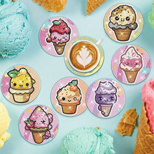 Cargar imagen en el visor de la galería, Posavasos Diamond Painting 5D Divertidos Conos de Helado