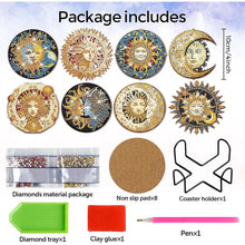 Cargar imagen en el visor de la galería, Posavasos Diamond Painting 5D con Luna