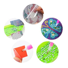 Cargar imagen en el visor de la galería, Posavasos Diamond Painting 5D Mariposas Violetas