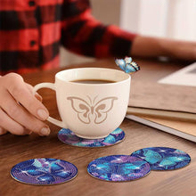 Cargar imagen en el visor de la galería, Posavasos Diamond Painting Mariposas