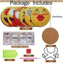 Cargar imagen en el visor de la galería, Posavasos Diamond Painting 5D Emoji
