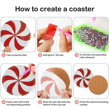 Cargar imagen en el visor de la galería, Posavasos Diamond Painting 5D con Espiral