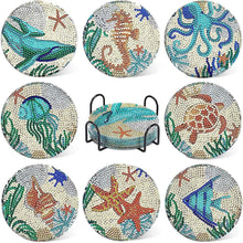 Cargar imagen en el visor de la galería, Posavasos Diamond Painting 5D submarino