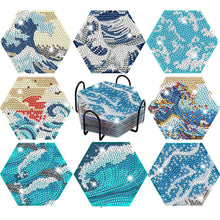 Cargar imagen en el visor de la galería, Posavasos Diamond Painting 5D Olas de Agua