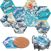 Cargar imagen en el visor de la galería, Posavasos Diamond Painting 5D Olas de Agua