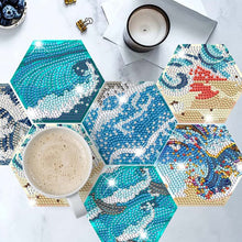 Cargar imagen en el visor de la galería, Posavasos Diamond Painting 5D Olas de Agua