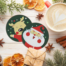 Cargar imagen en el visor de la galería, Posavasos Diamond Painting 5D Tema de Navidad