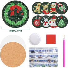 Cargar imagen en el visor de la galería, Posavasos Diamond Painting 5D Tema de Navidad
