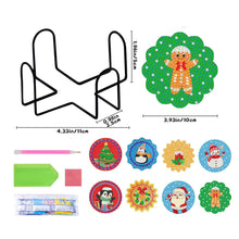 Cargar imagen en el visor de la galería, Posavasos Diamond Painting 5D con Navidad