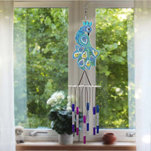 Cargar imagen en el visor de la galería, Carillón Diamond Painting con Pavo Real