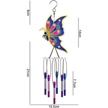 Cargar imagen en el visor de la galería, Carillón Diamond Painting con Diseño de Mariposa