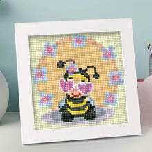 Cargar imagen en el visor de la galería, Diamond Painting Abeja para Niños con Marco de Fotos