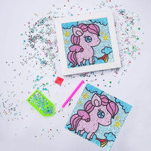 Cargar imagen en el visor de la galería, Diamond Painting 5D Niños Unicornio con Marco de Foto