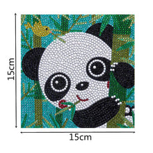 Cargar imagen en el visor de la galería, Diamond Painting con Panda para Niños con Marco de Fotos