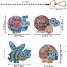 Cargar imagen en el visor de la galería, Conjunto de 4 Piezas de Colgante Diamond Painting 5D Insectos