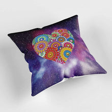 Cargar imagen en el visor de la galería, Funda de Cojín Diamond Painting 5D 30x30 cm Mandala Corazón