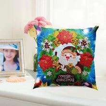 Cargar imagen en el visor de la galería, Funda de Cojín Diamond Painting 5D 30x30 cm Feliz Navidad Gnomo