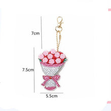 Cargar imagen en el visor de la galería, Llavero Diamond Painting 5D Ramo de Flores