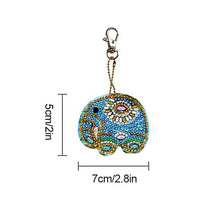 Cargar imagen en el visor de la galería, Llavero Diamond Painting 5D Elefantes 5 Piezas
