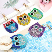 Cargar imagen en el visor de la galería, Llavero Diamond Art Búhos 5 Piezas