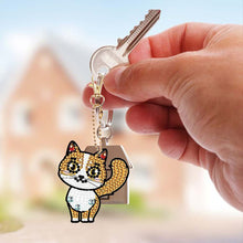 Cargar imagen en el visor de la galería, Llavero Diamond Art Gatos 5 Piezas