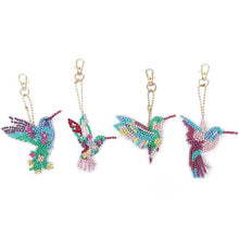 Cargar imagen en el visor de la galería, Llavero Diamond Painting 5D Colibríes 4 Piezas