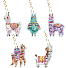 Cargar imagen en el visor de la galería, Llavero Diamond Painting 5D Llamas 5 Piezas