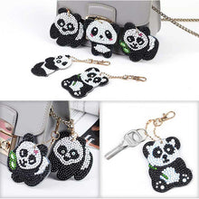 Cargar imagen en el visor de la galería, Llavero Diamond Painting 5D Panda