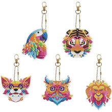 Cargar imagen en el visor de la galería, Llavero Diamond Painting 5D Animales 5 Piezas