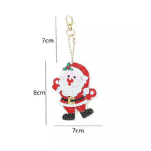 Cargar imagen en el visor de la galería, Llavero Diamond Painting 5D Navidad 5 Piezas