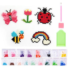 Cargar imagen en el visor de la galería, Conjunto de Pegatinas Diamond Painting con Naturaleza Colorida para Niños
