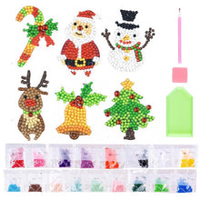 Cargar imagen en el visor de la galería, Conjunto de Pegatinas Diamond Painting "Feliz Navidad" para Niños
