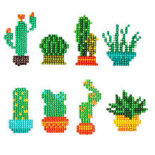 Cargar imagen en el visor de la galería, Conjunto de Pegatinas Diamond Painting Cactus para Niños