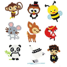Cargar imagen en el visor de la galería, Conjunto de Pegatinas Diamond Painting Animales para Niños