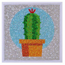 Cargar imagen en el visor de la galería, Diamond Painting 5D Niños Cactus con Marco de Fotos