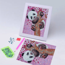 Cargar imagen en el visor de la galería, Diamond Painting 5D Panda para Niños con Marco de Fotos