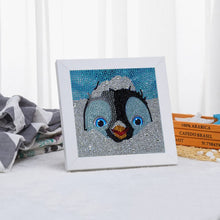 Cargar imagen en el visor de la galería, Diamond Painting 5D Niños Pingüino con Marco de Foto