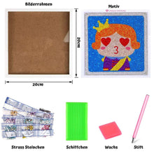 Cargar imagen en el visor de la galería, Diamond Painting Príncipe con Marco de Fotos para Niños