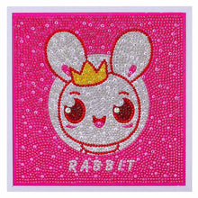 Cargar imagen en el visor de la galería, Diamond Painting Conejo con Marco de Fotos para Niños