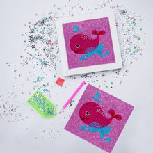 Cargar imagen en el visor de la galería, Diamond Painting Ballena para Niños con Marco de Fotos