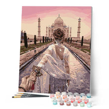 Cargar imagen en el visor de la galería, Pintar Por Números - Dáme La Mano En India - Figuredart - Deseos De Otros Lugares Paisajes Romanticismo