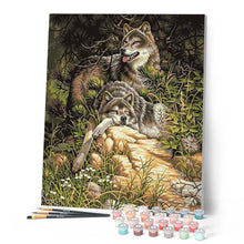 Cargar imagen en el visor de la galería, Pintar Por Números - Lobos 1 - Figuredart - Animales Lobos