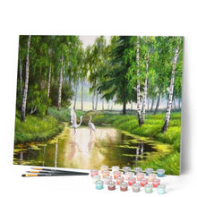 Cargar imagen en el visor de la galería, Pintar Por Números - Cisnes - Figuredart - Paisajes