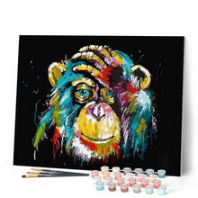 Cargar imagen en el visor de la galería, Pintar Por Números - OrangutÁ n Pop Art - Figuredart - Animales Pop Art