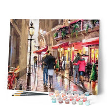Cargar imagen en el visor de la galería, Pintar Por Números - Romántica Calle De Las Flores - Figuredart - Ciudades