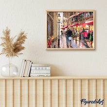 Cargar imagen en el visor de la galería, Pintar Por Números - Romántica Calle De Las Flores - Figuredart - Ciudades