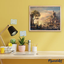 Cargar imagen en el visor de la galería, Pintar Por Números - Puerto Gris - Figuredart - Ciudades