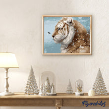 Cargar imagen en el visor de la galería, Pintar Por Números - Mirada En La Nieve - Figuredart - Animales