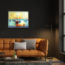 Cargar imagen en el visor de la galería, Pintar Por Números - Mar Calmado - Figuredart - Barcos Paisajes