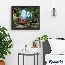 Cargar imagen en el visor de la galería, Pintar Por Números - La Belleza Y El Leopardo - Figuredart - Paisajes Romanticismo